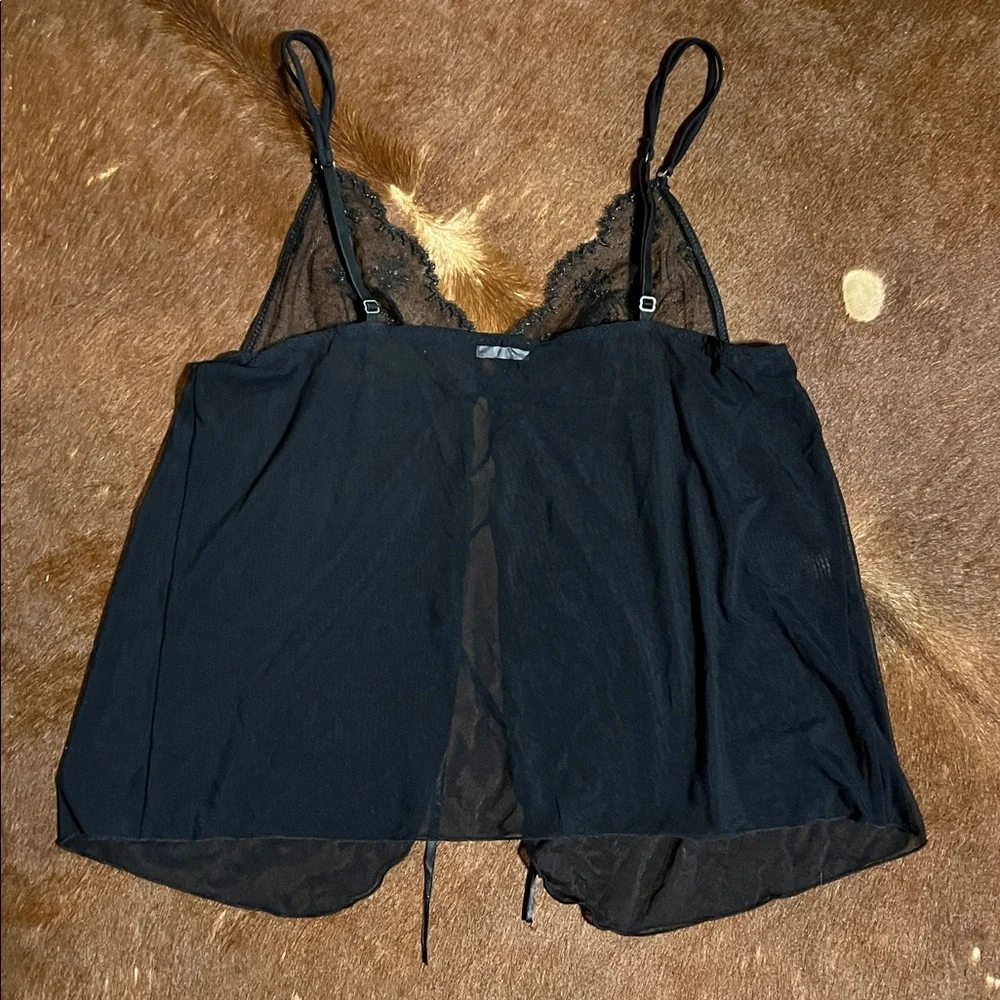 Intimissimi Black Sheer Detail Camisole, Size XS/S - Picture 4 of 10